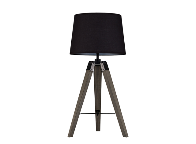 ES487 Industrial Style Tripod Table Lamps With Fabric Shade